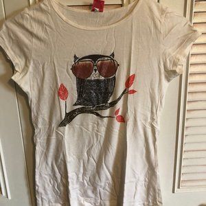 J crew Girls Owl T shirt
